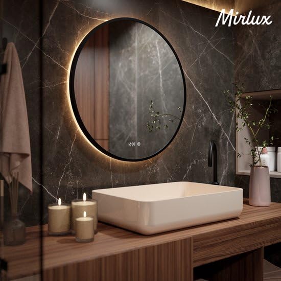 Round Bathroom Mirror with Heating