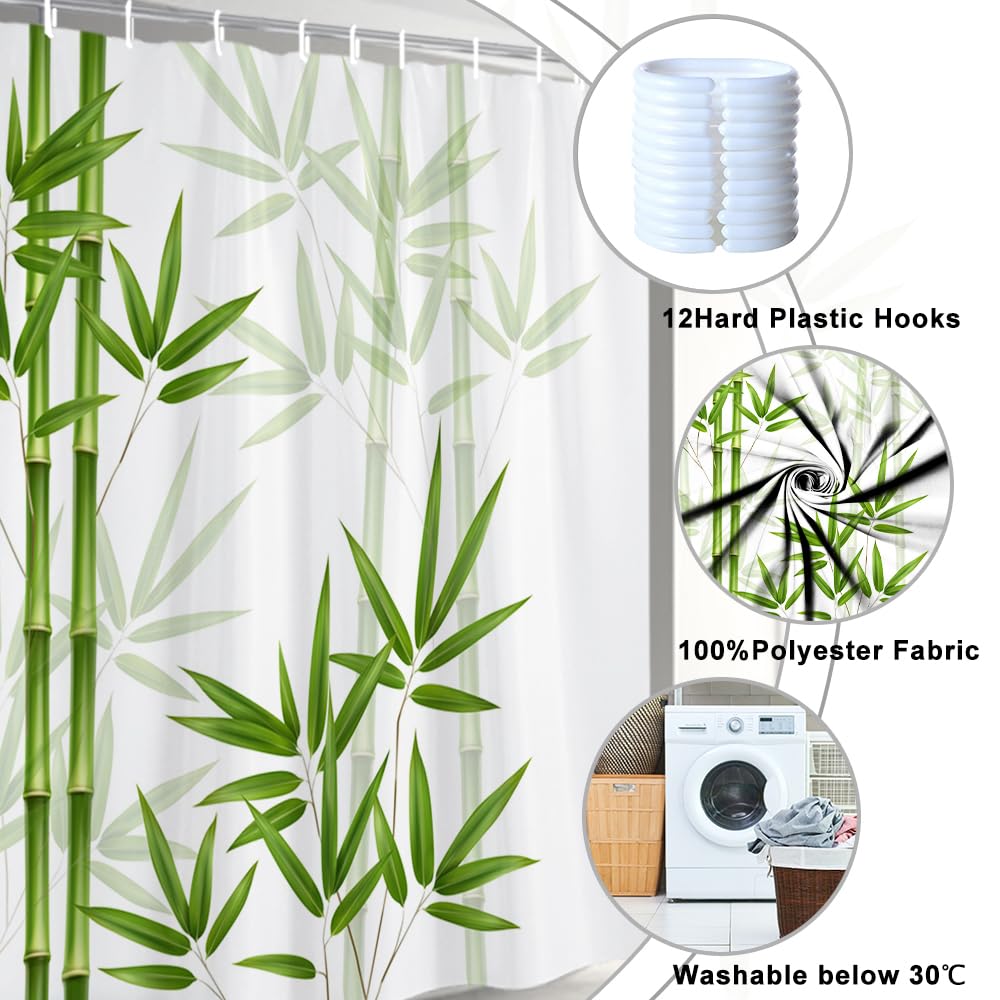 Bamboo shower curtain