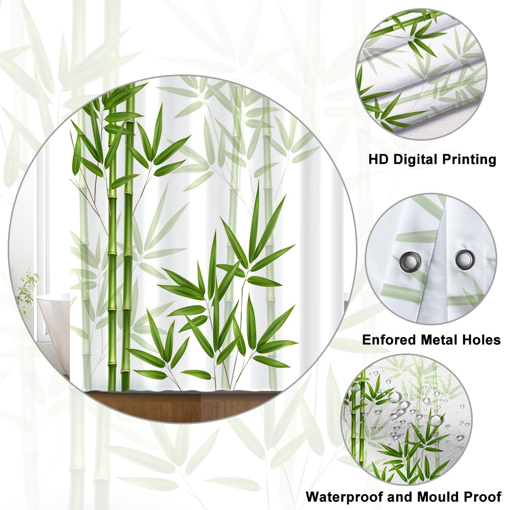 Bamboo shower curtain