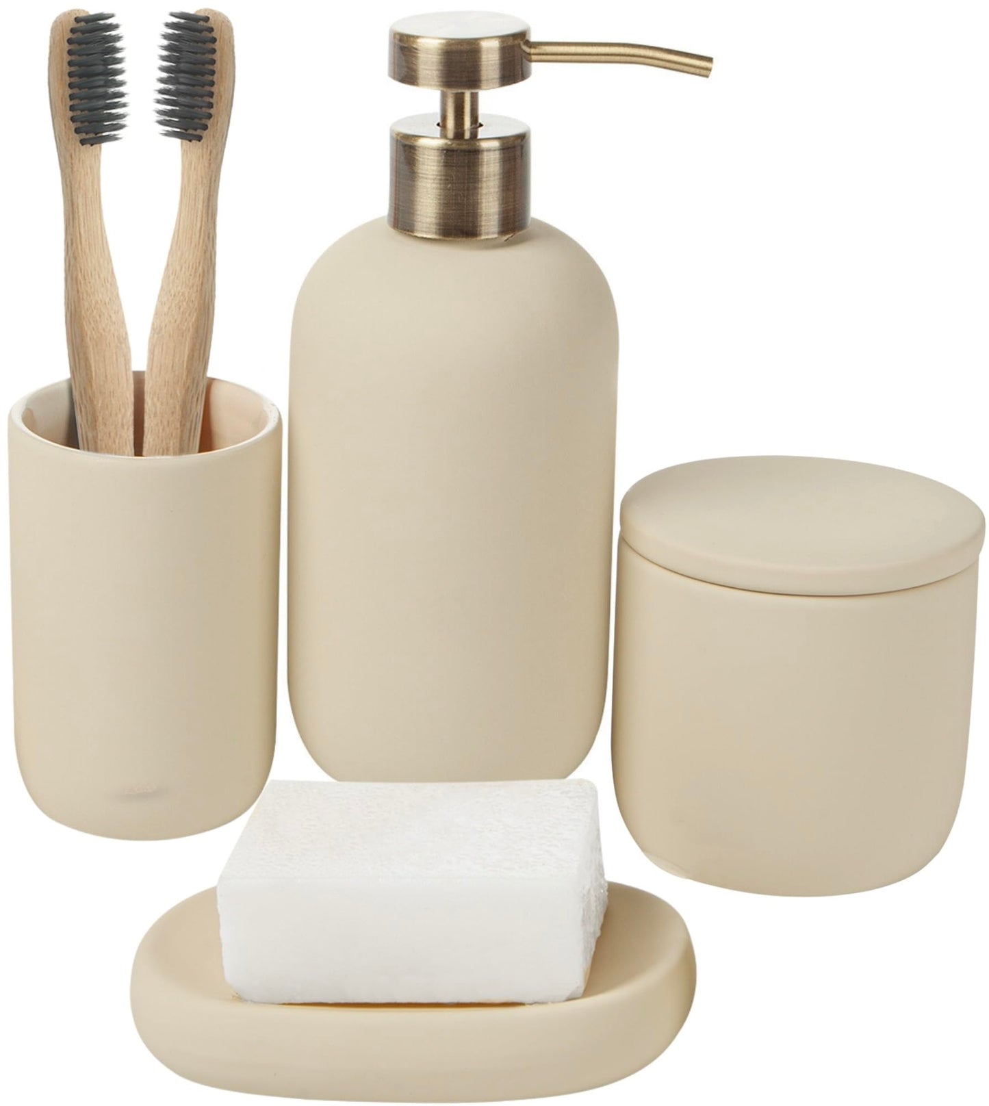 Ceramic Bathroom Accessory Set