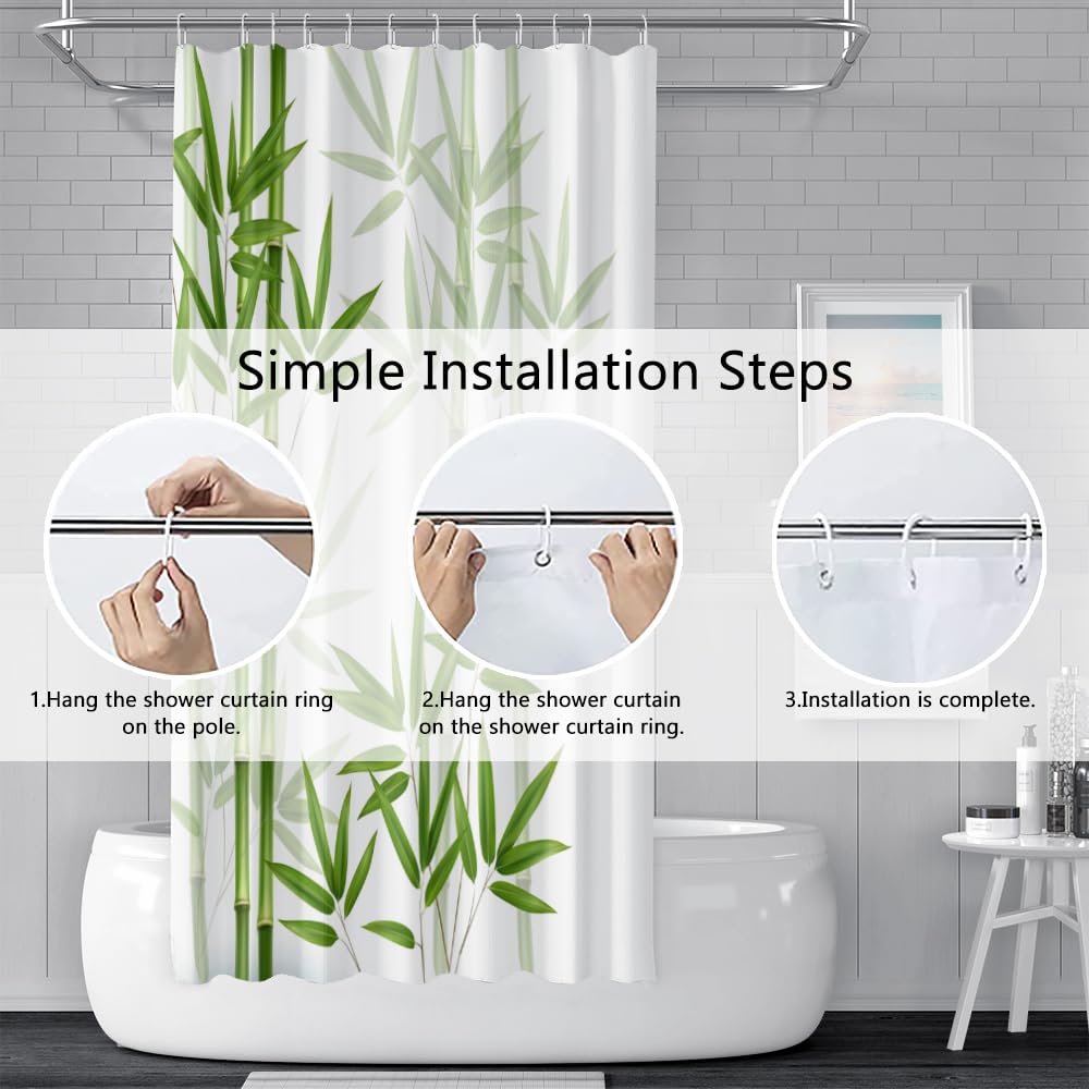 Bamboo shower curtain