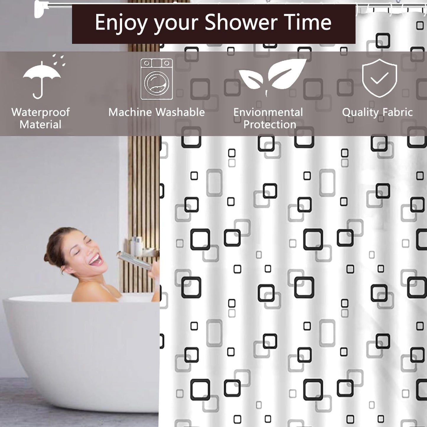 Anti-mold shower curtain