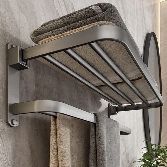 Towel rail towel holder grey