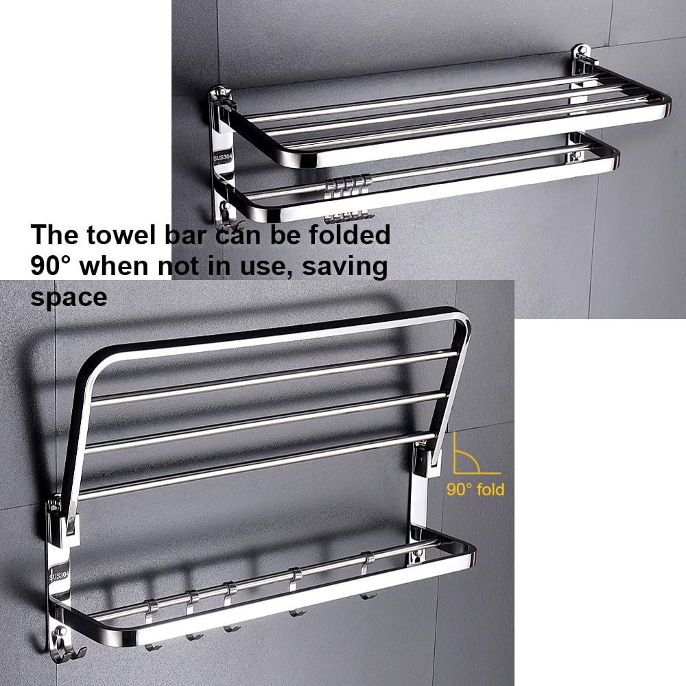 Wall mounted towel rail