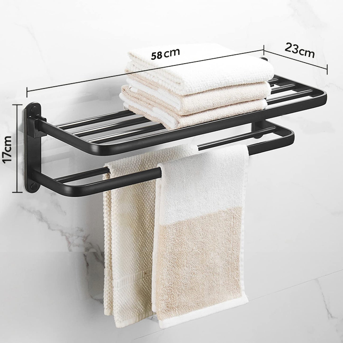 Towel rails black