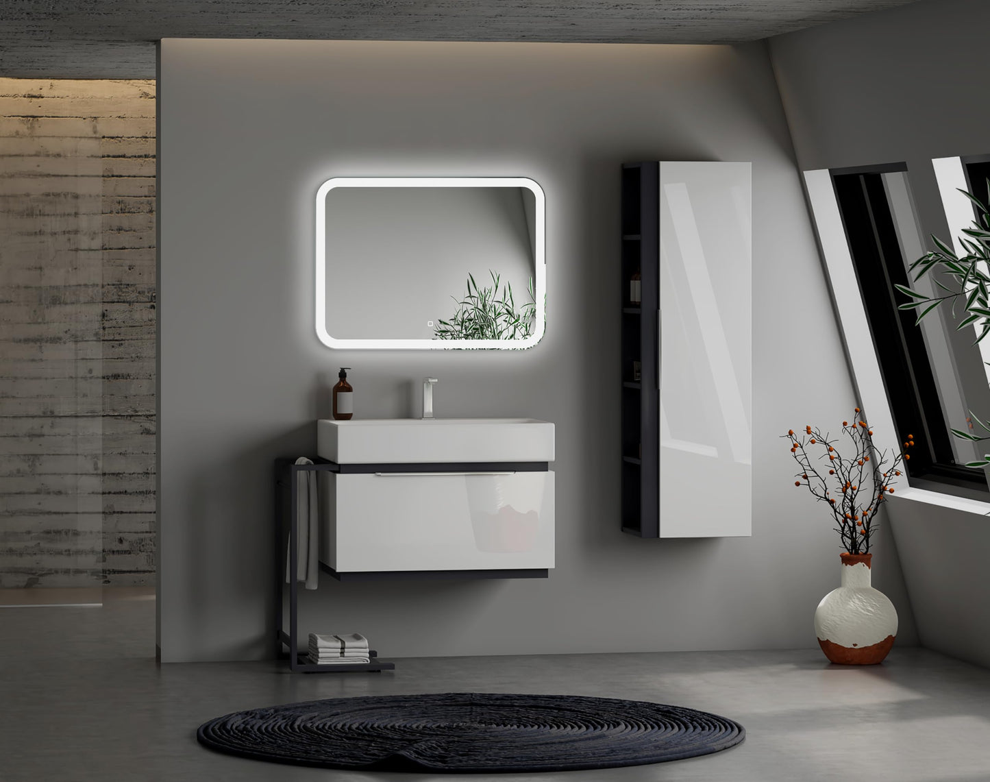 Horizontal Bathroom Mirror LED Lighting