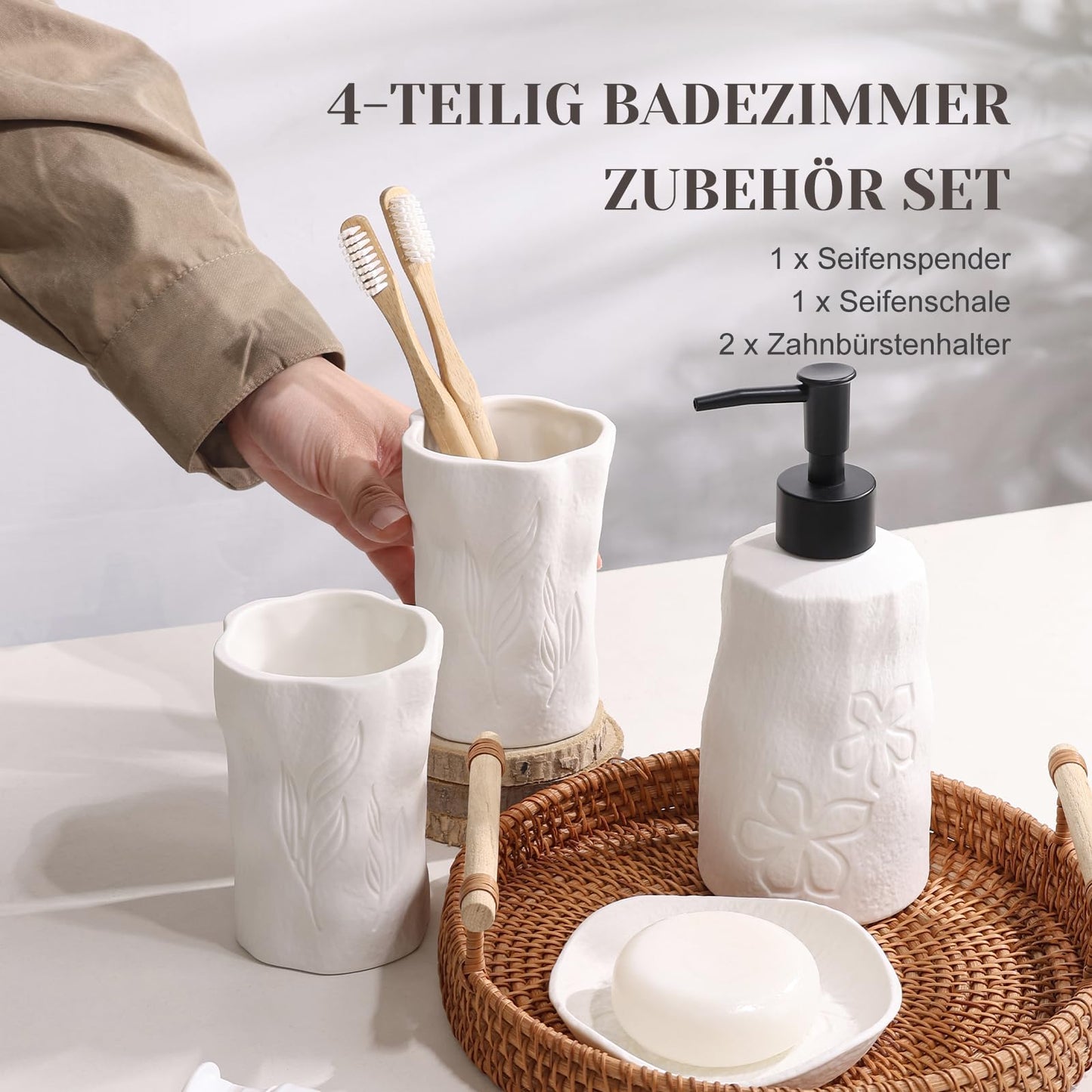 Bathroom Accessory Set Ceramic