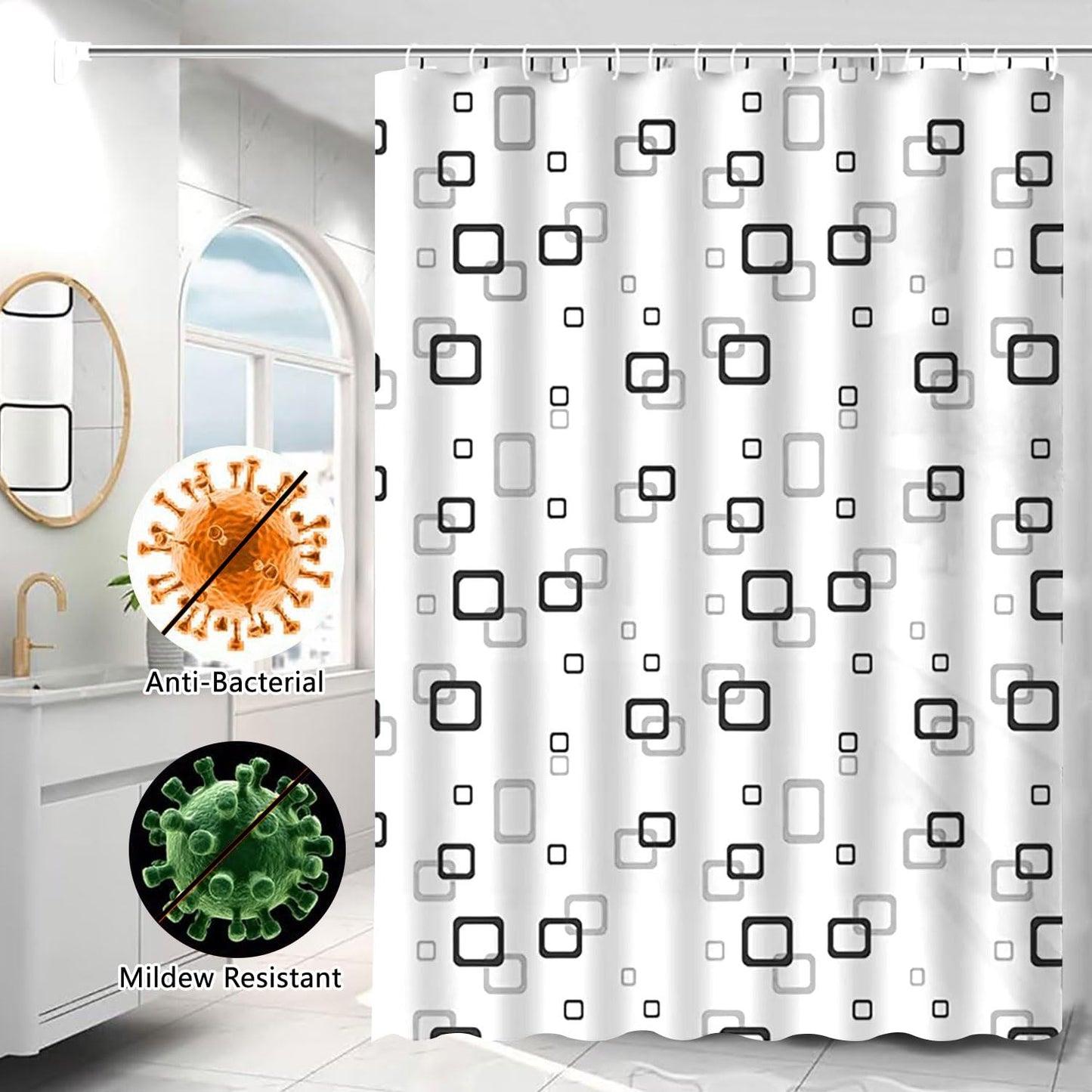 Anti-mold shower curtain