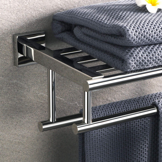 Towel Rack Wall Mounted Double