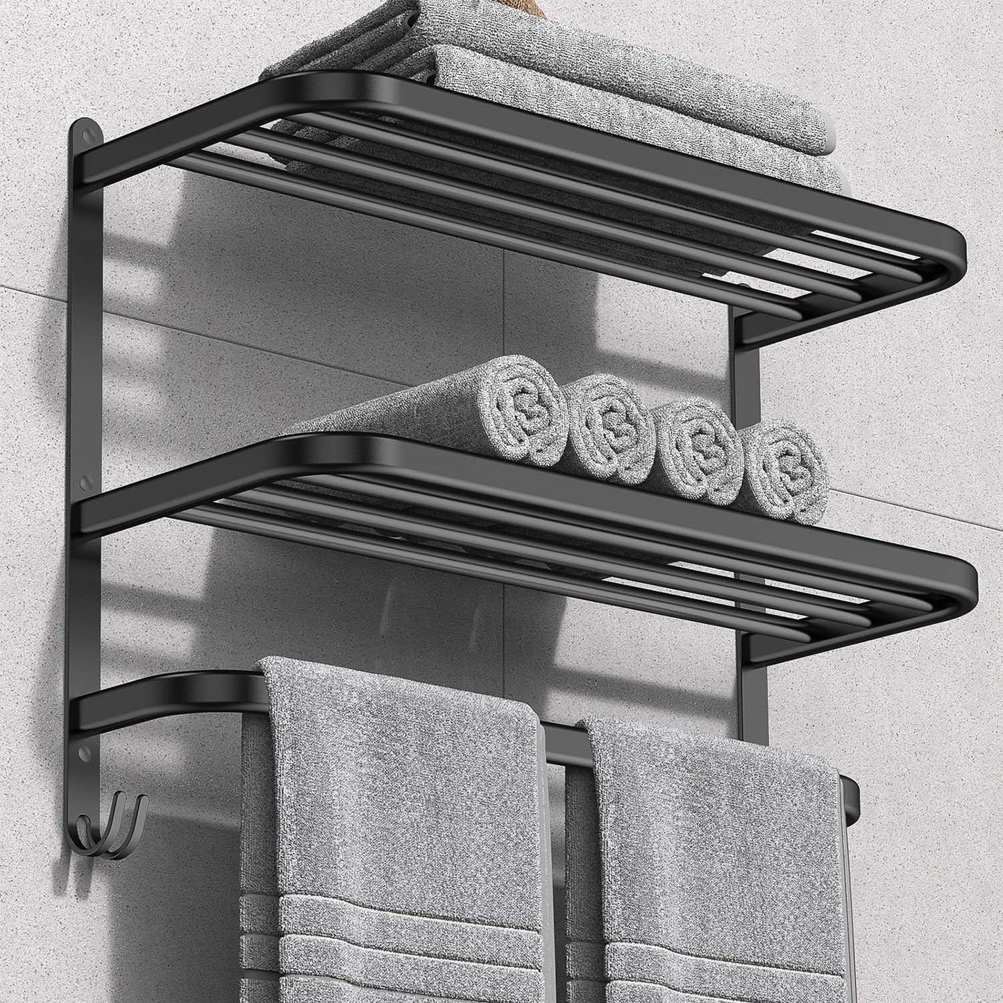 Towel holder black