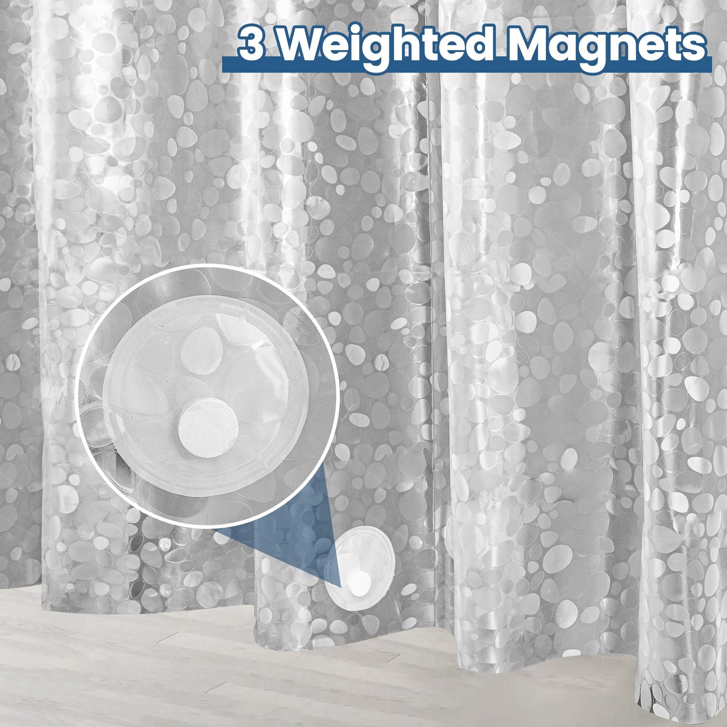 Shower curtain stronger magnets