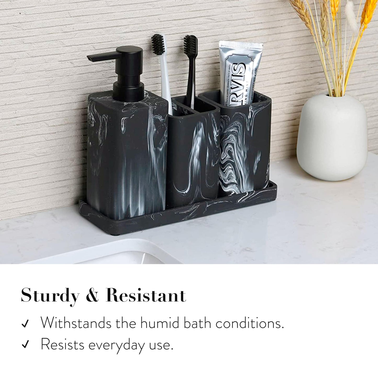 Bathroom Accessory Sets Black