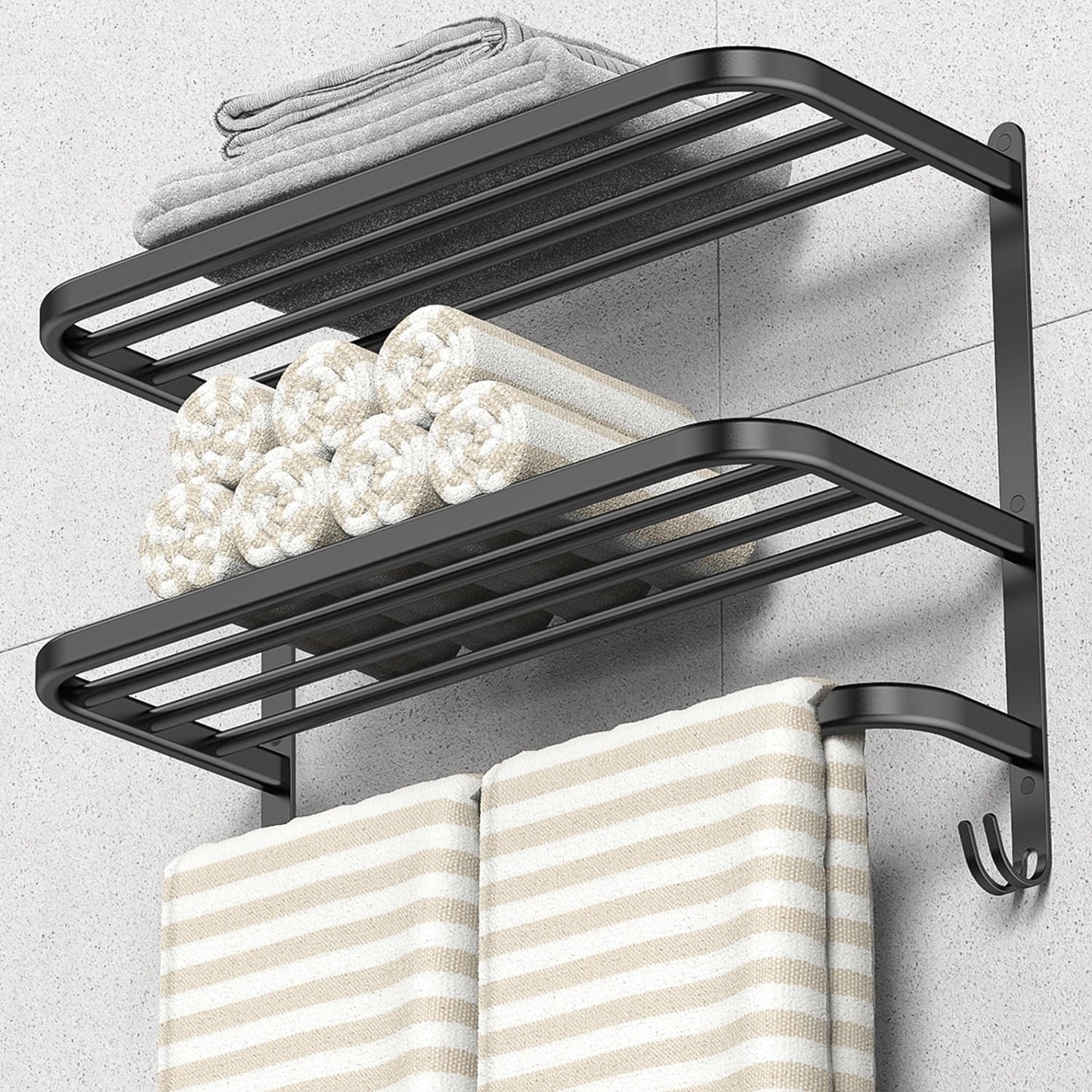 Towel holder black