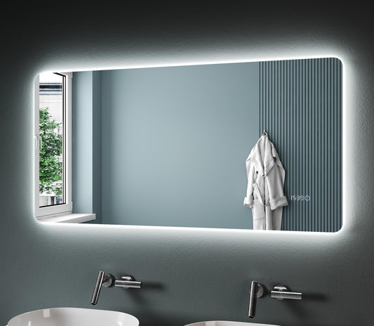 Bathroom mirror with lighting